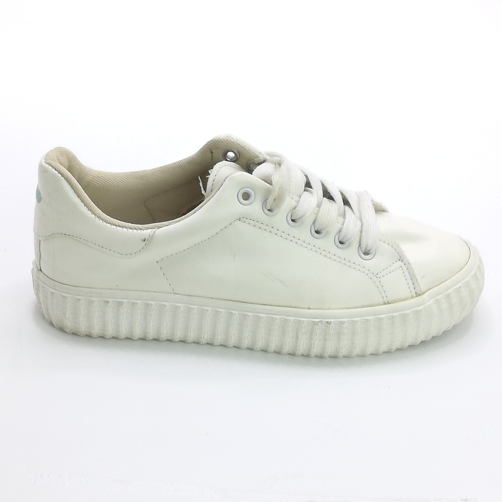 Rocket Dog Shoes Womens Sneaker General Cadet Platform White PU Leather‎ Laces 8